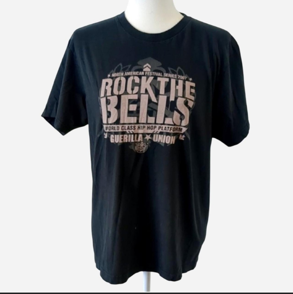 VTG 2007 Rock The Bells Festival T-Shirt | Wu-Tang Clan Nas RATM | Size L | Rare